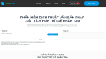 Sử dụng trí tuệ nhân tạo, startup Việt phát triển công cụ dịch văn bản pháp luật CONVILAW, tốc độ dịch nhanh và độ chính xác cao