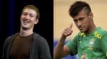 Mark Zuckerberg thách thức bóng đá với Neymar